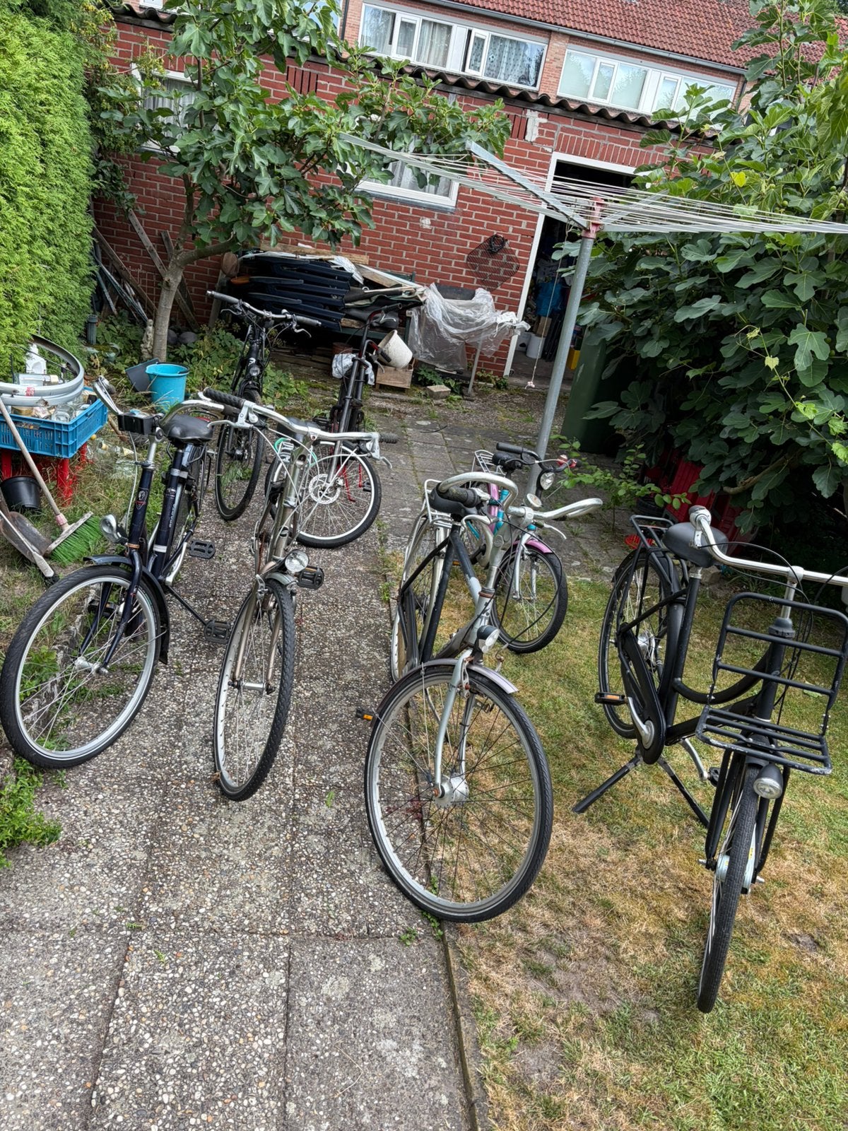 7 stuks fietsen vrouwenfiets herenfiets kinderfiets omafiets, Ophalen, Gebruikt, Heren, 20 inch of meer