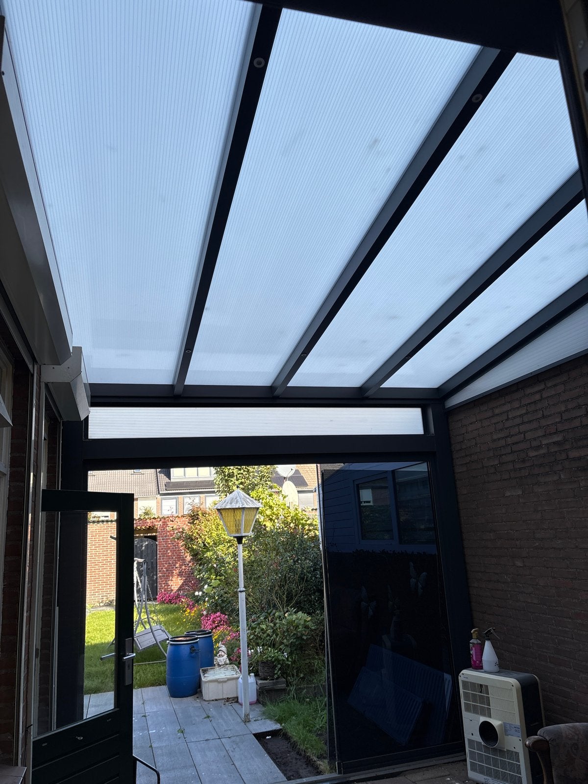 Overkapping 3.2m x 3.8m - Zelf demonteren, Tuin en Terras, Ophalen, Gebruikt, Overige typen