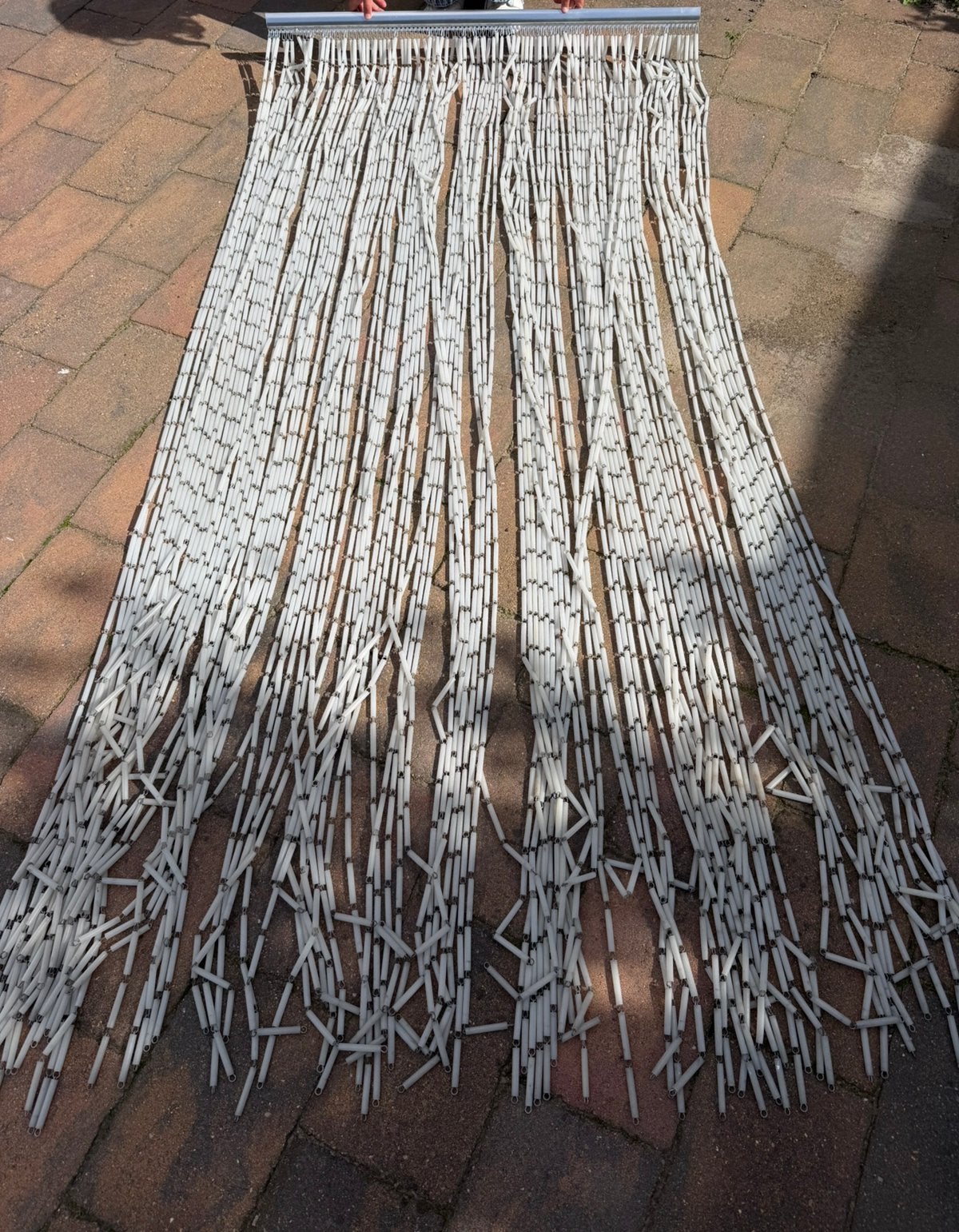 Sun-arts, Vliegengordijn, hulzen en haken, 101,7x226 cm, Huis en Inrichting, 102 cm, 22 cm, Overige merken, Wit
