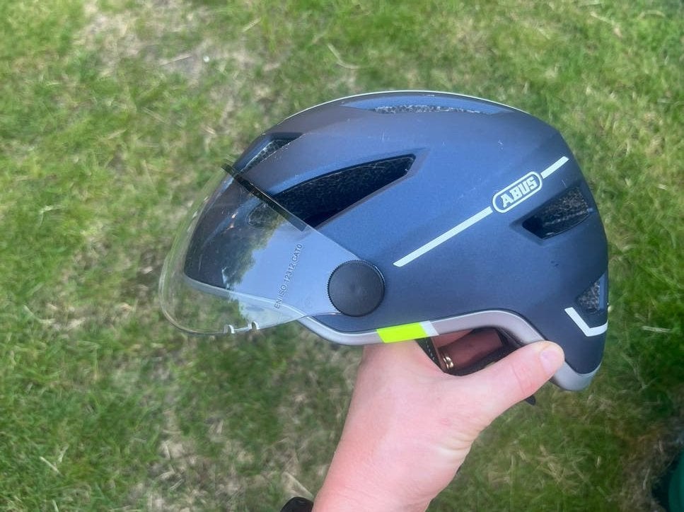 Abus Speed Pedelec Helm met verlichting, maat M, Ophalen of Verzenden, Gebruikt, M, Heer of Dame