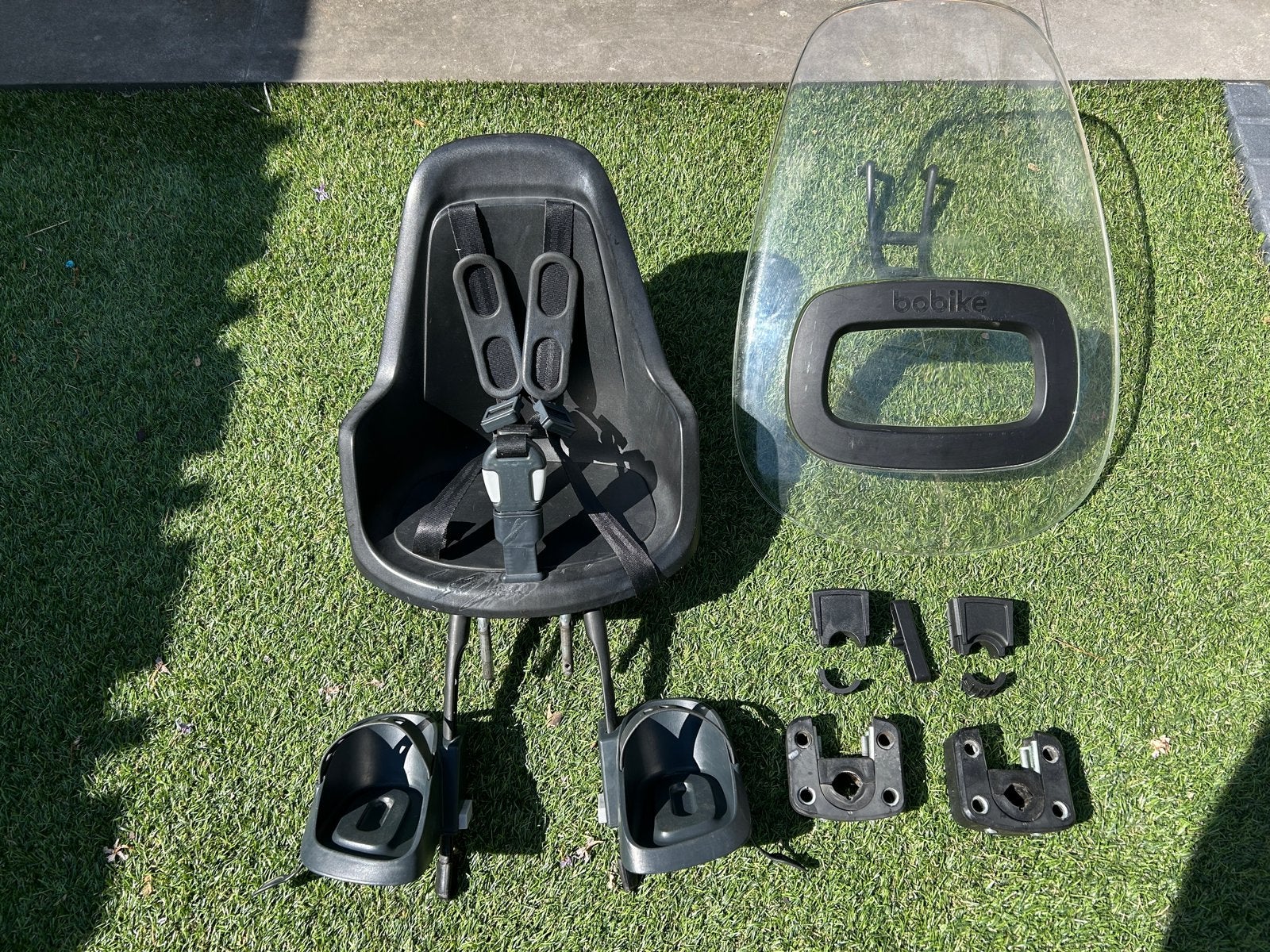 Bobike fietsstoeltje voor met windscherm, Fietsen en Brommers, Fietsaccessoires | Fietsstoeltjes, Ophalen, Voorzitje, 0 t/m 13 kg