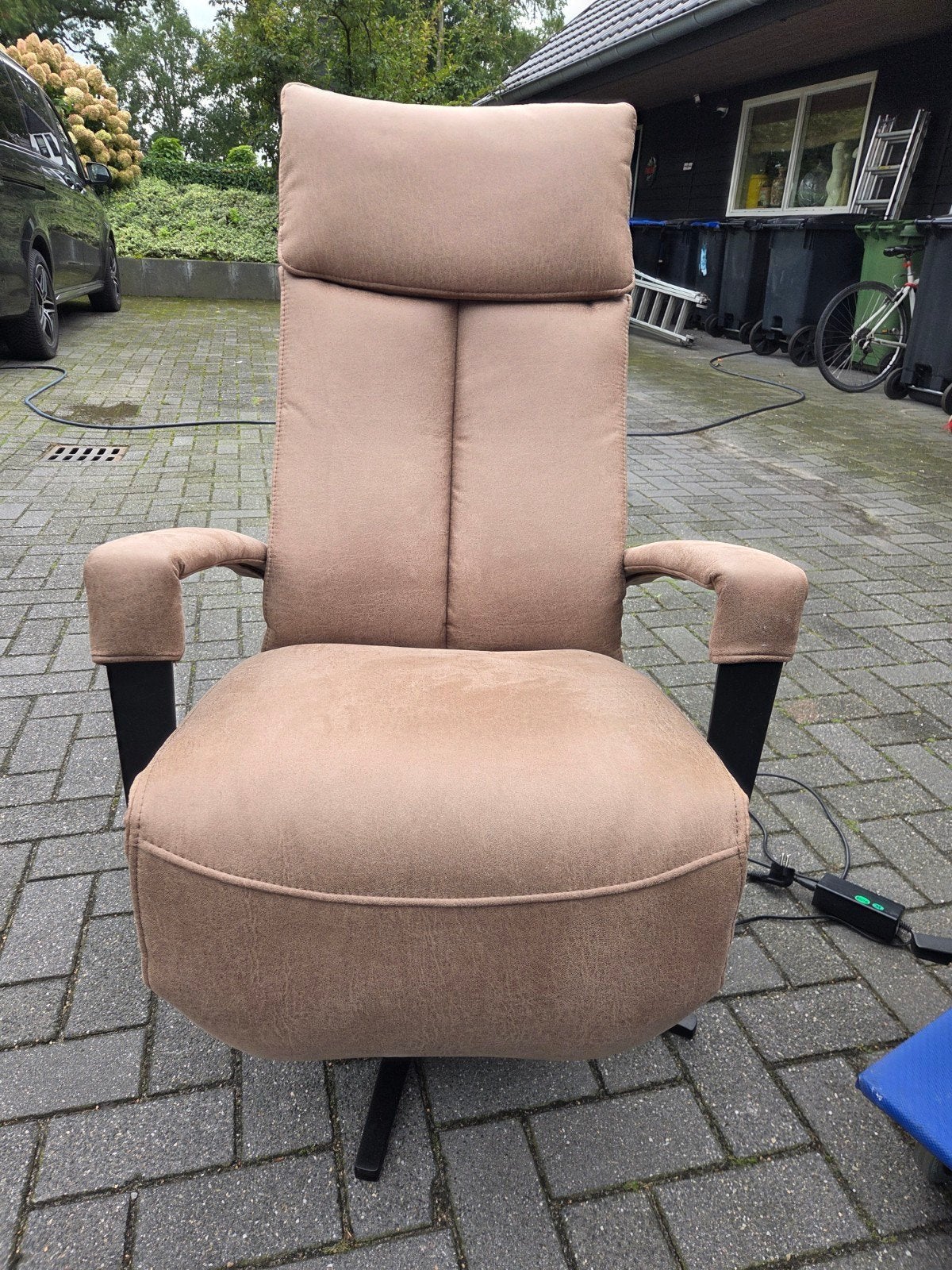 Set van twee relaxfauteuils, Minder dan 50 cm, 75 tot 100 cm, Ophalen of Verzenden, Zo goed als nieuw
