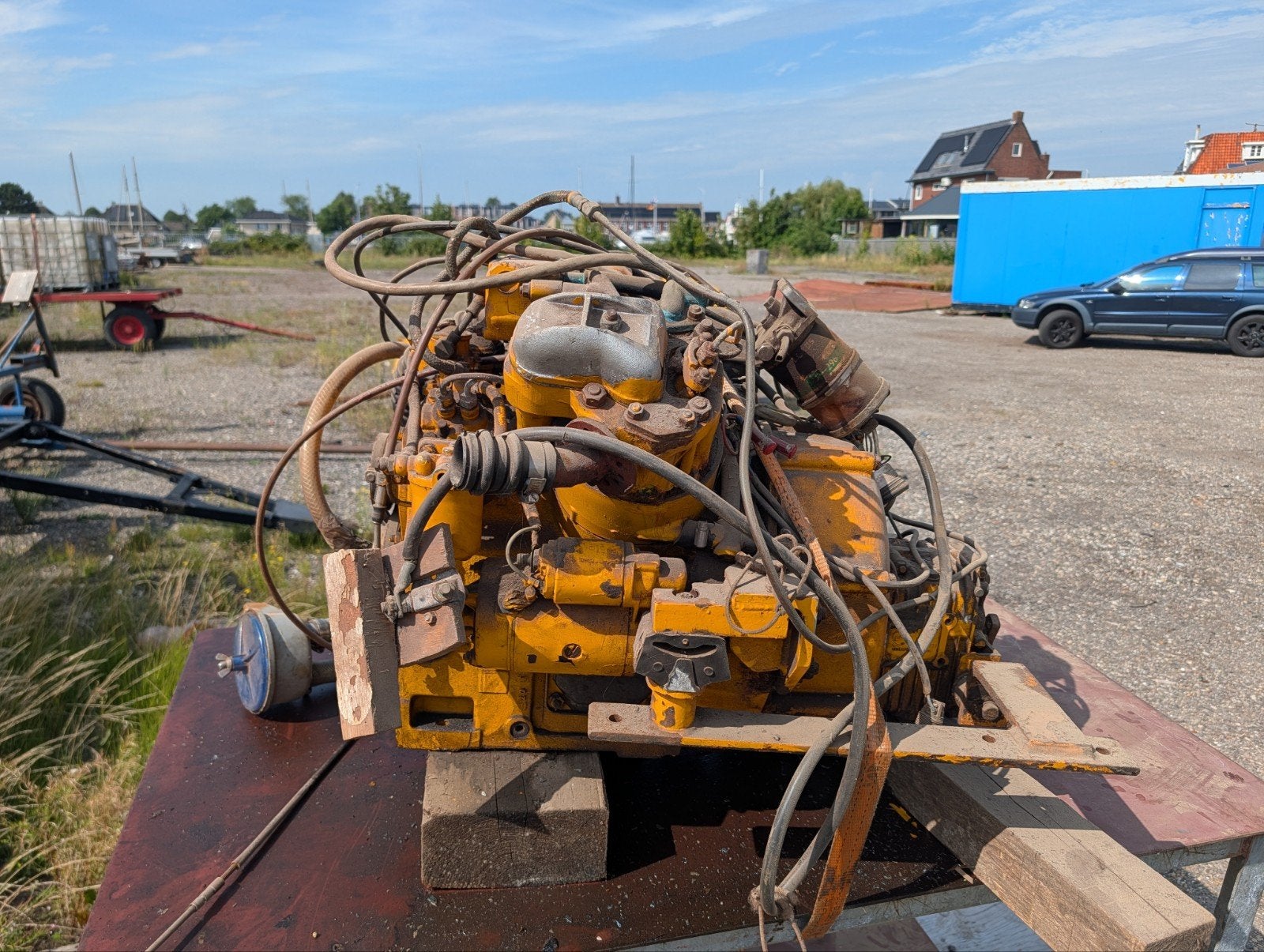 Farymann 2 cilinder dieselmotor met complete aandrijving, Ophalen of Verzenden, Gebruikt, Motor en Techniek, Zeilboot of Motorboot