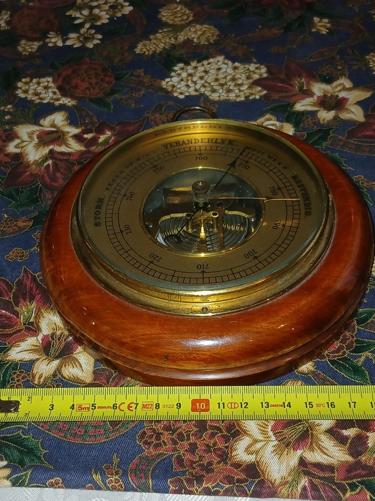 Antieke Barometer - Houten Behuizing - Werkt Perfect, Ophalen of Verzenden, Gebruikt, Barometer