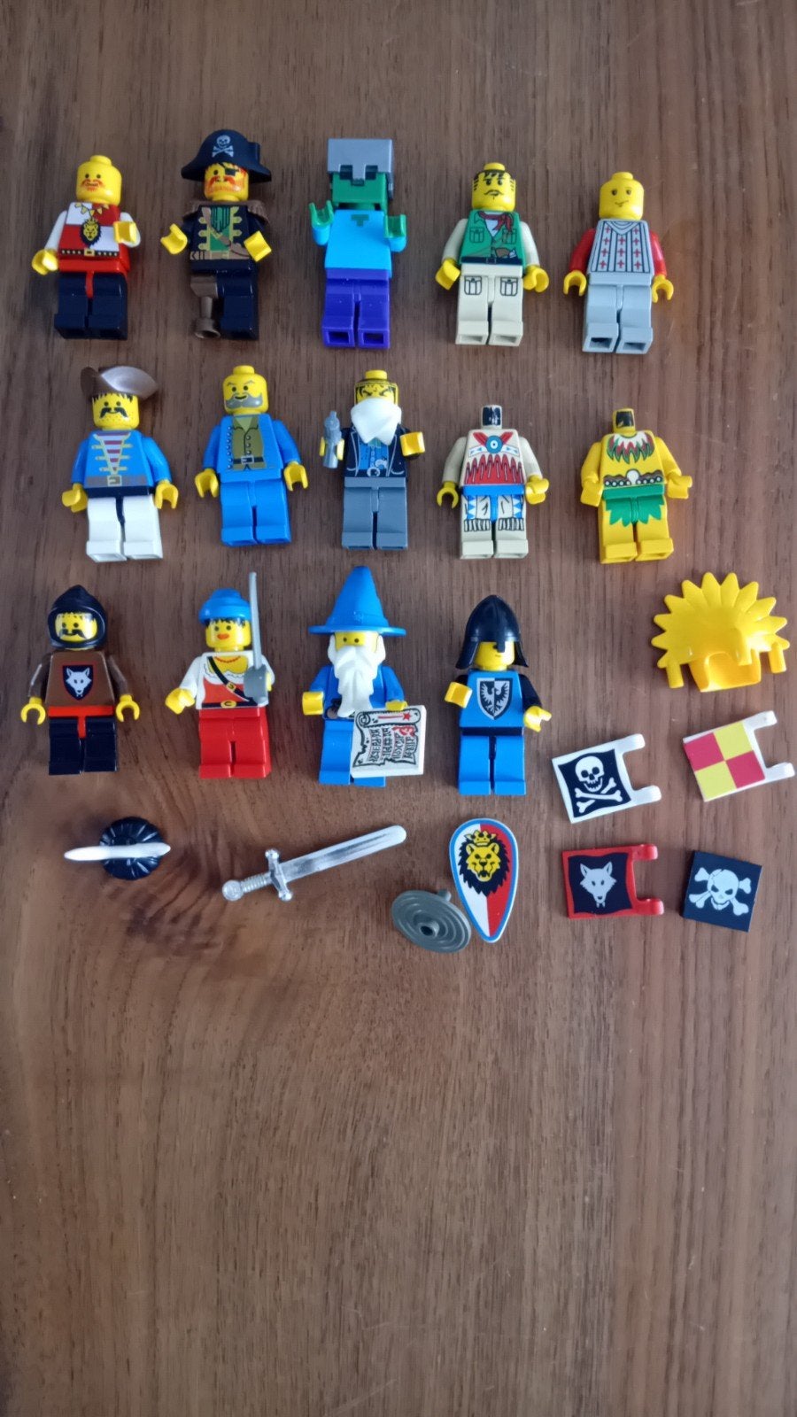 Minifiguren: Ridders, Piraten, Minecraft en Accessoires, Gebruikt, Lego, Ophalen of Verzenden, Minifiguur