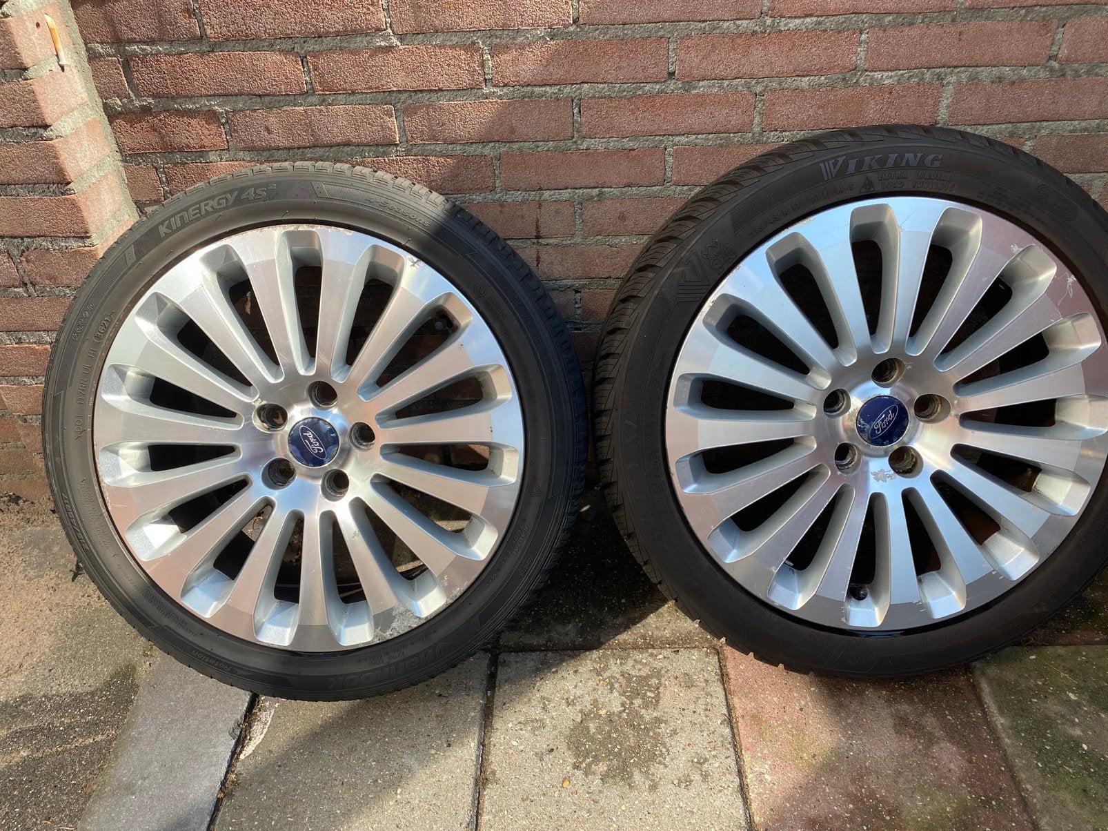 Ford velgen 5x108 215/45 R17, Ophalen, Gebruikt