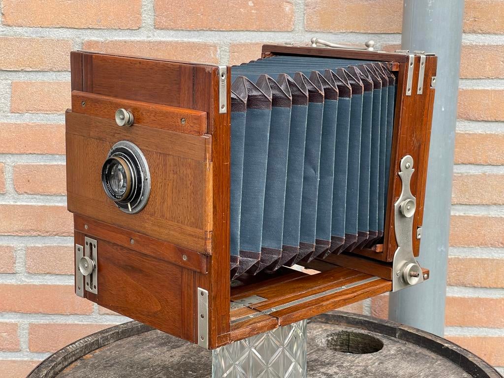 Antieke Houten Camera - Prachtig Decoratief Stuk, Audio, Tv en Foto, Fotocamera's Analoog, Ophalen of Verzenden, Compact, Overige Merken