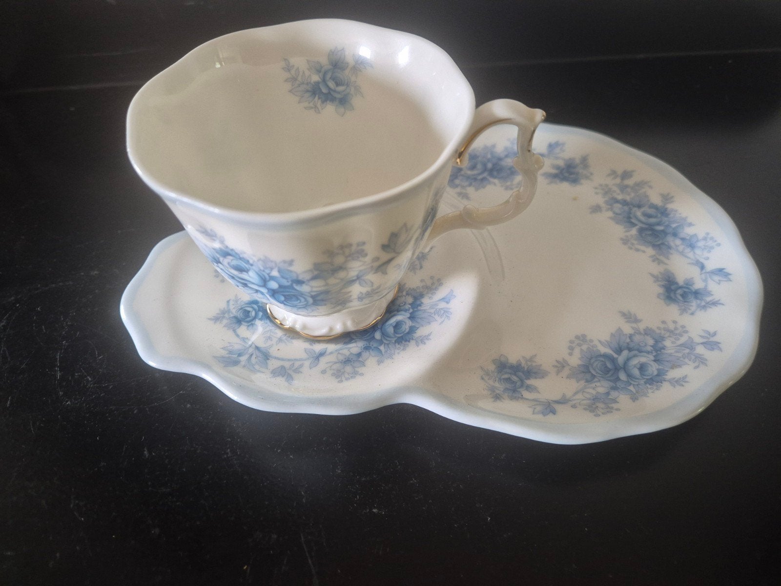 Tiffany tennisset royal albert porselein, Ophalen of Verzenden, Zo goed als nieuw, Porselein, Kop en/of schotel