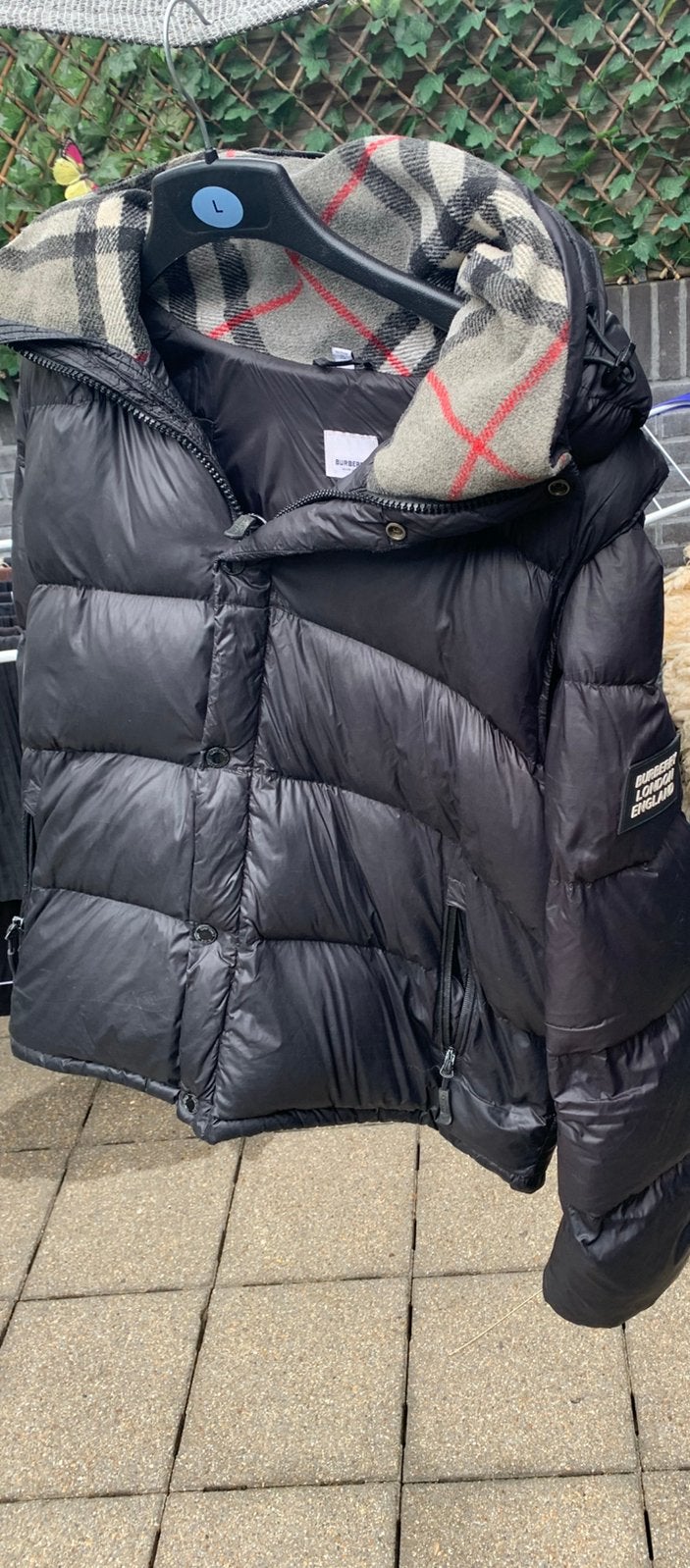 Burberry jas, Ophalen of Verzenden, Zo goed als nieuw, Zwart