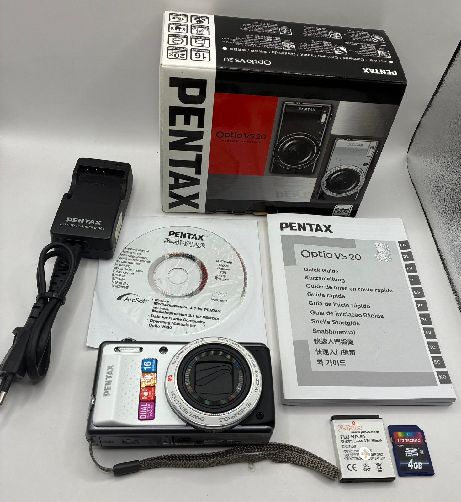 Pentax Optio VS 20 - compact camera, Ophalen of Verzenden, Zo goed als nieuw, Pentax, 8 keer of meer