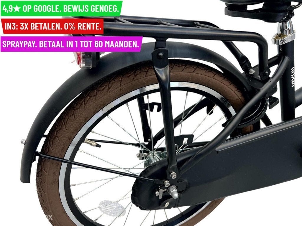 Meisjesfiets Altec Urban 20/32cm/Mat Zwart/1ver - Garantie/L, Fietsen en Brommers, Fietsen | Meisjes, Nieuw, Altec, Facebikenl@gmail.com