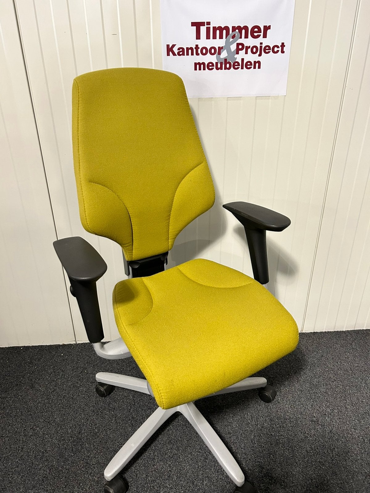 Giroflex 64 comfort stoffering, 4d, Gebruikt, Ophalen of Verzenden, Bureaustoel, Groen