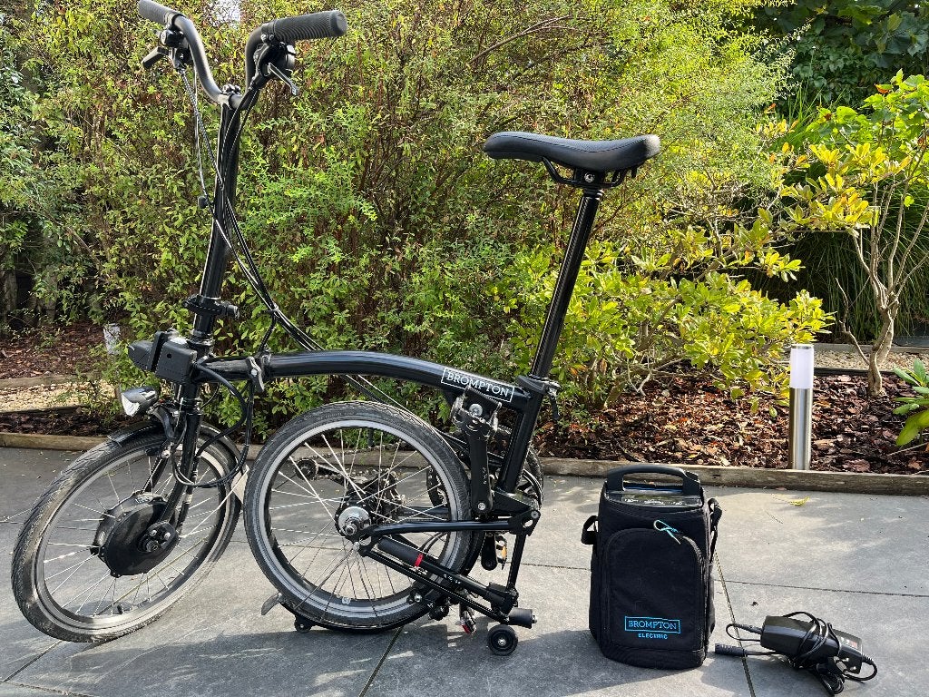 Brompton Electric 6-speed, Fietsen en Brommers, Gebruikt, Minder dan 47 cm, 30 tot 50 km per accu, Ophalen