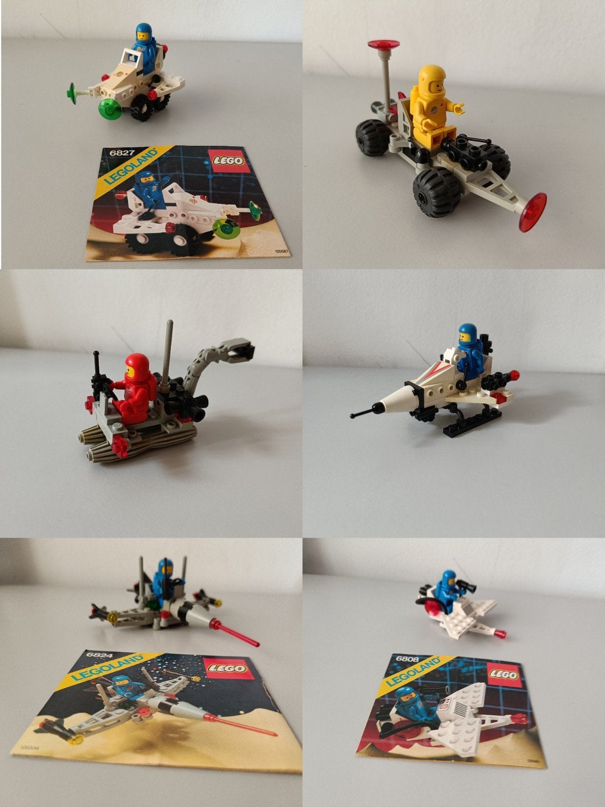 6 complete Lego classic space sets uit de jaren 80, Gebruikt, Lego, Ophalen of Verzenden, Space
