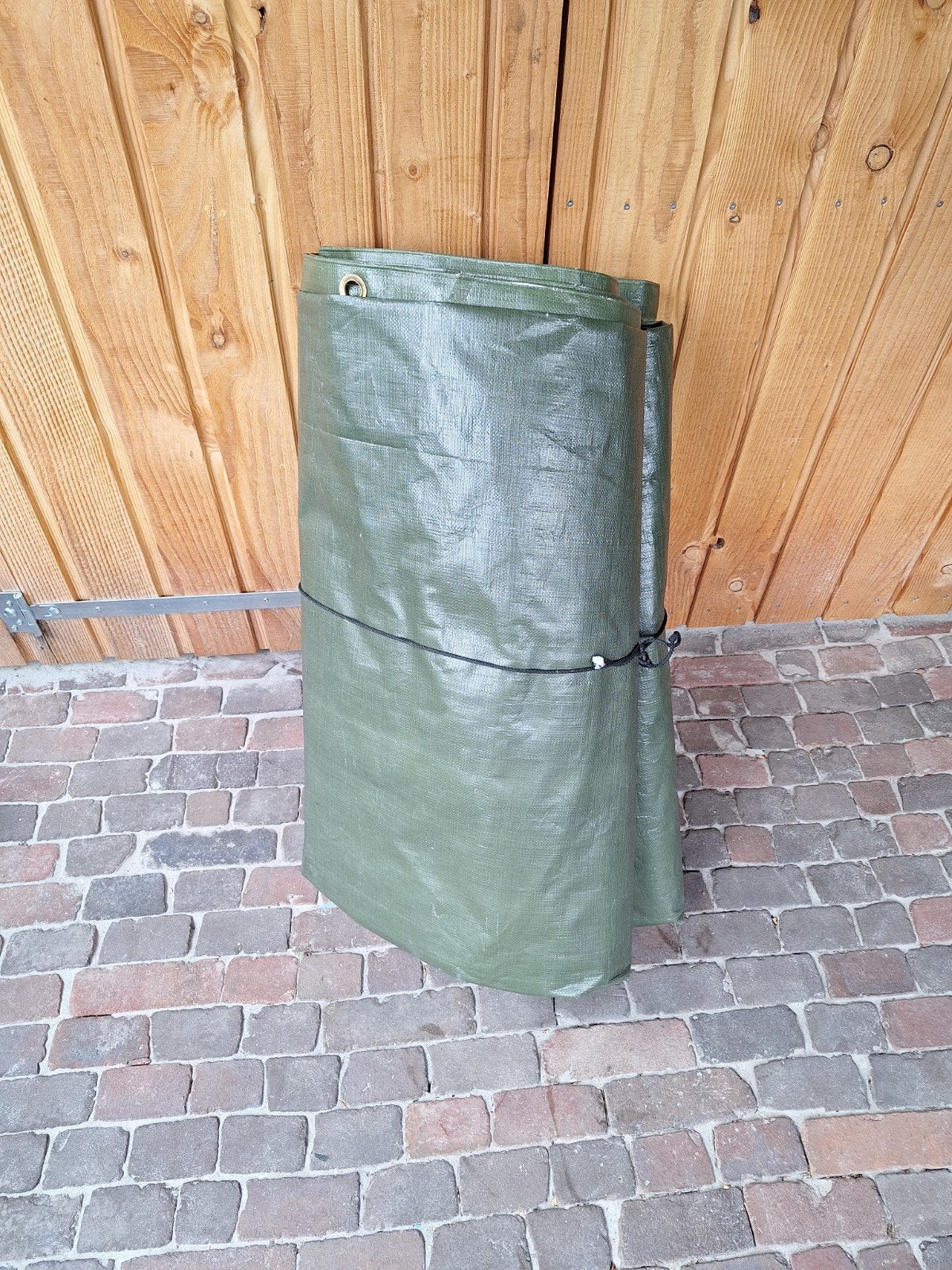 Groen afdekzeil 6 x 8 meter, 250 gr/m2, Doe-het-zelf en Verbouw, Zeil en Folie, Ophalen of Verzenden, 15 m² of meer, Zeil