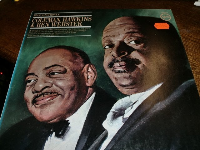 Coleman Hawkins & Ben Webster  Blue Saxophones 1957 Verve LP, LP, Ophalen of Verzenden, Zo goed als nieuw, 12 inch