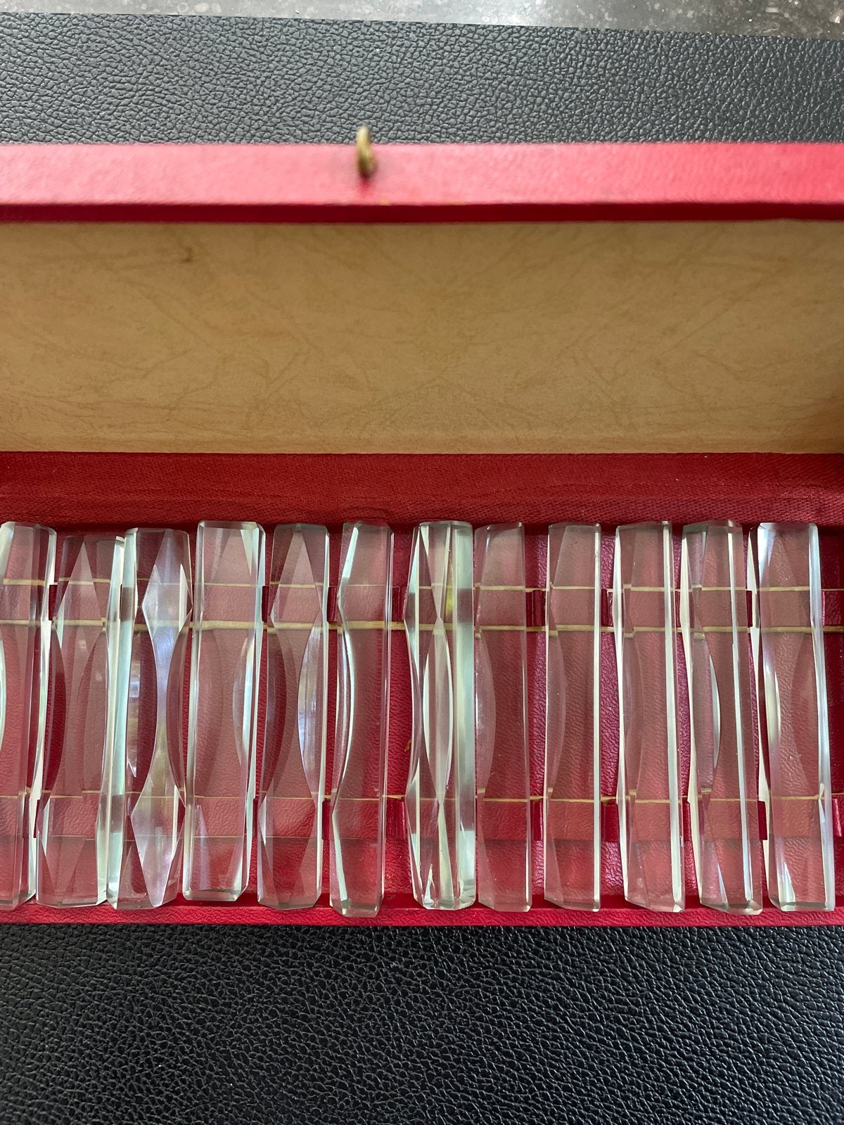 Vintage Kristallen messenleggers in Doos - Set van 12, Ophalen of Verzenden