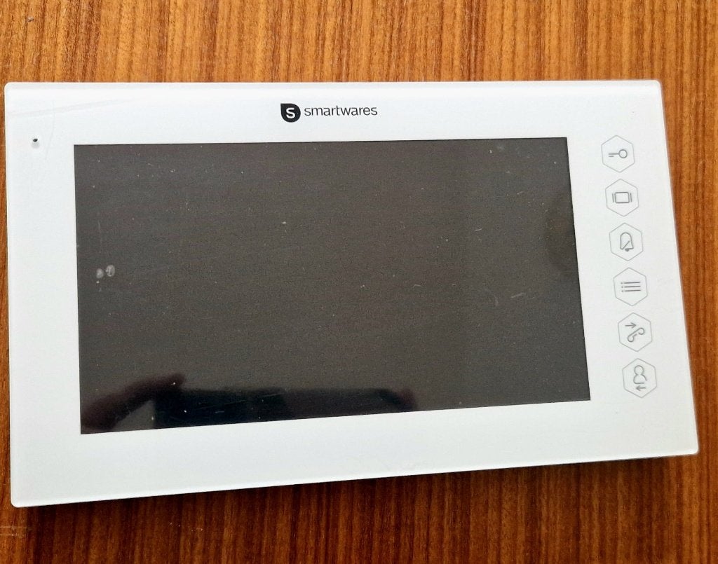 Deurintercom Smartwares DIC-22412, Verzenden, Ingebouwde camera, Gebruikt, Bedraad