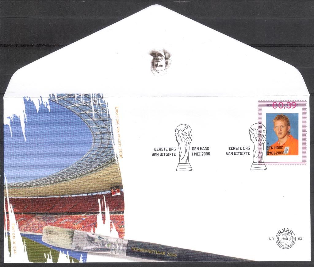 E531 - persoonlijke zegel - Dirk Kuyt - voetbal, Postzegels en Munten, Verzenden, Onbeschreven, Nederland