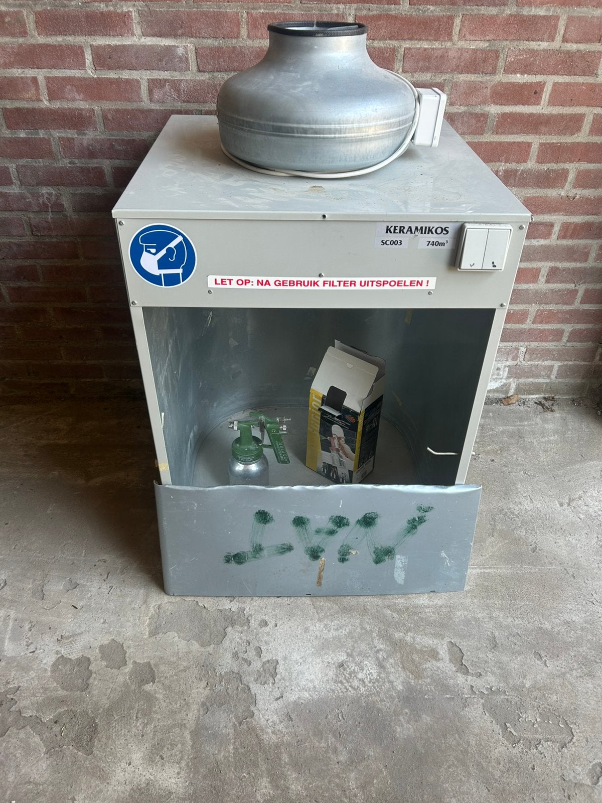 Keramikos SC003 spuitcabine, Ophalen of Verzenden, Zo goed als nieuw