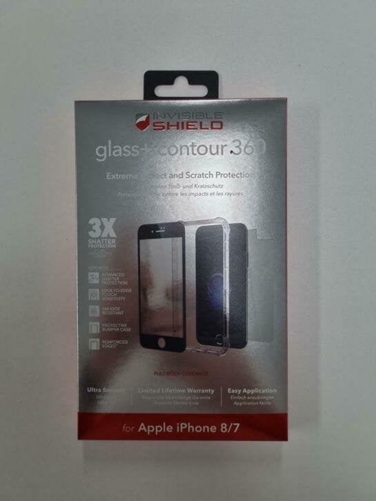 Glass & case Apple iPhone 6 / 7 / 8 / Se2020, Telecommunicatie, Mobiele telefoons | Hoesjes en Frontjes | Apple iPhone, Apple Distribution International