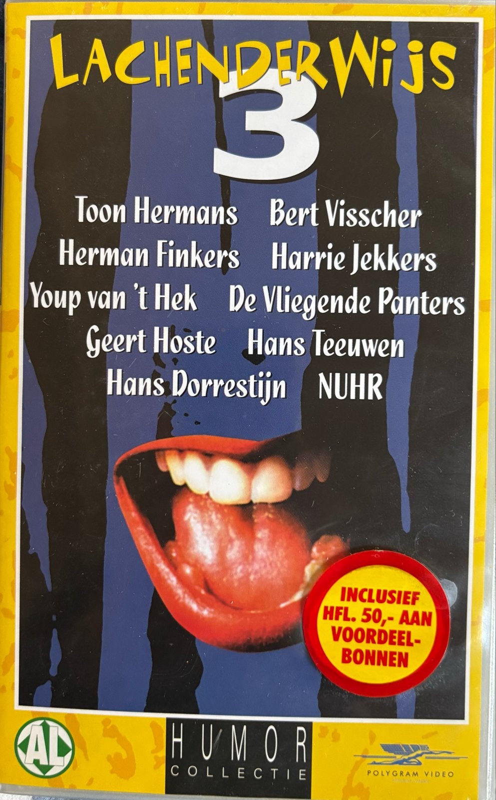 Lachenderwijs 3 VHS - Humor Collectie met bekende cabaretier, Cd's en Dvd's, VHS | Film, Verzenden, Alle leeftijden, Nederlands