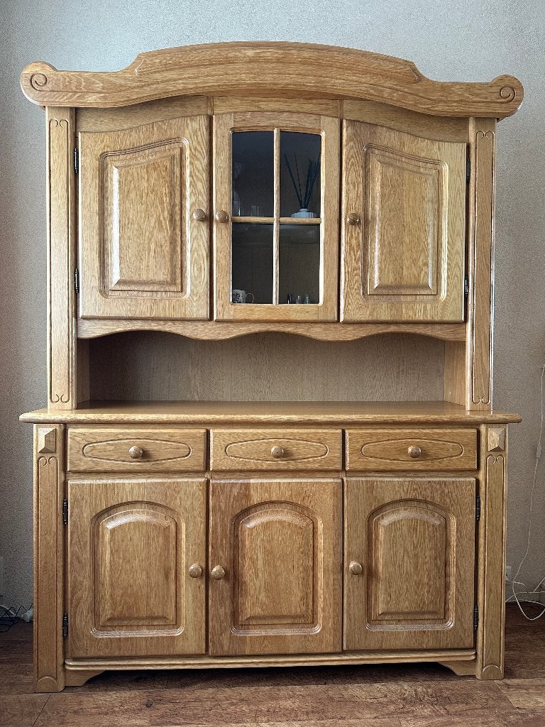Buffetkast blank eiken, Huis en Inrichting, Ophalen, Gebruikt, Met deur(en), 200 cm of meer