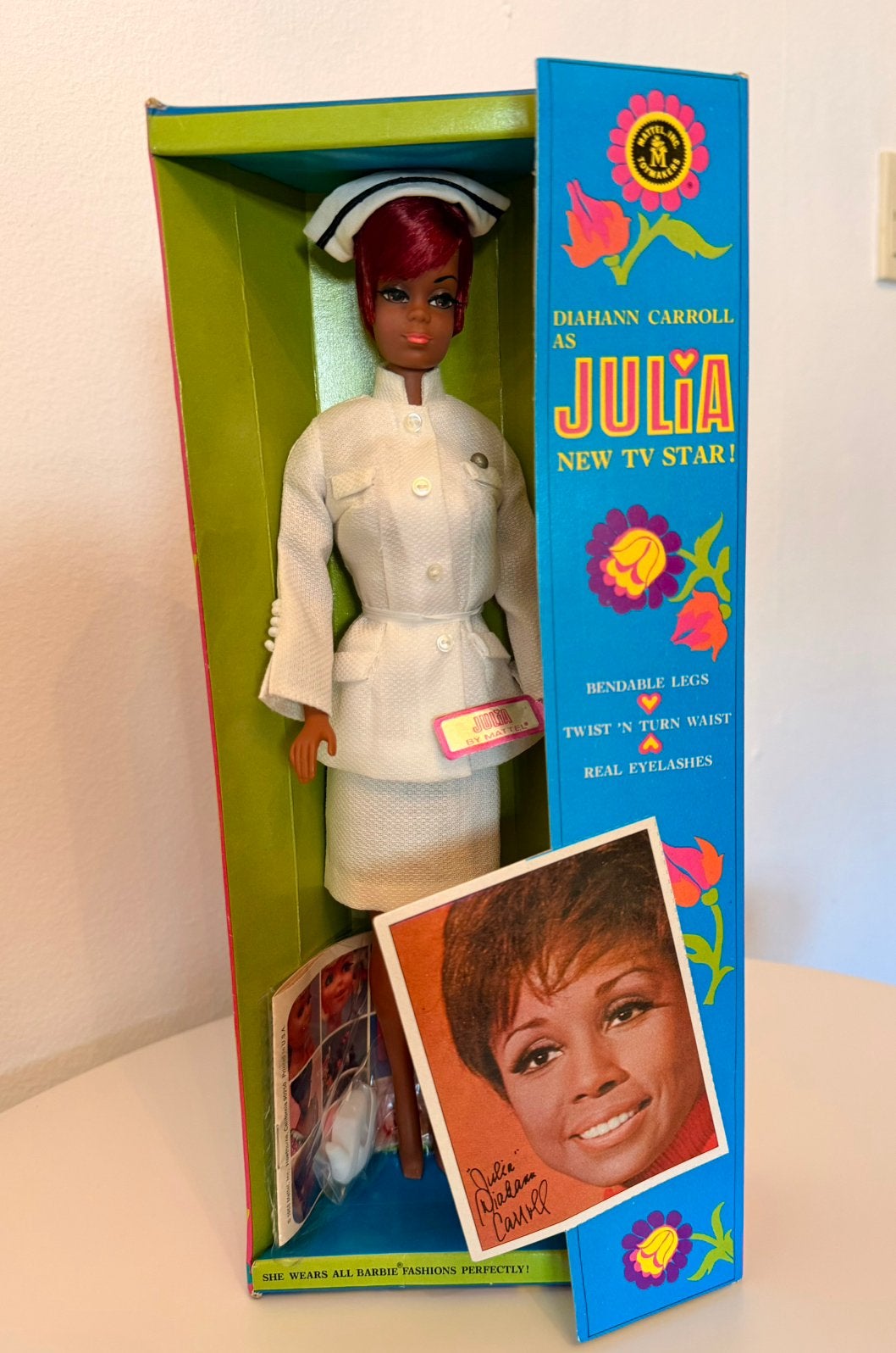 Barbie Nurse Julia 1968 Vintage, Verzenden, Zo goed als nieuw, Fashion Doll