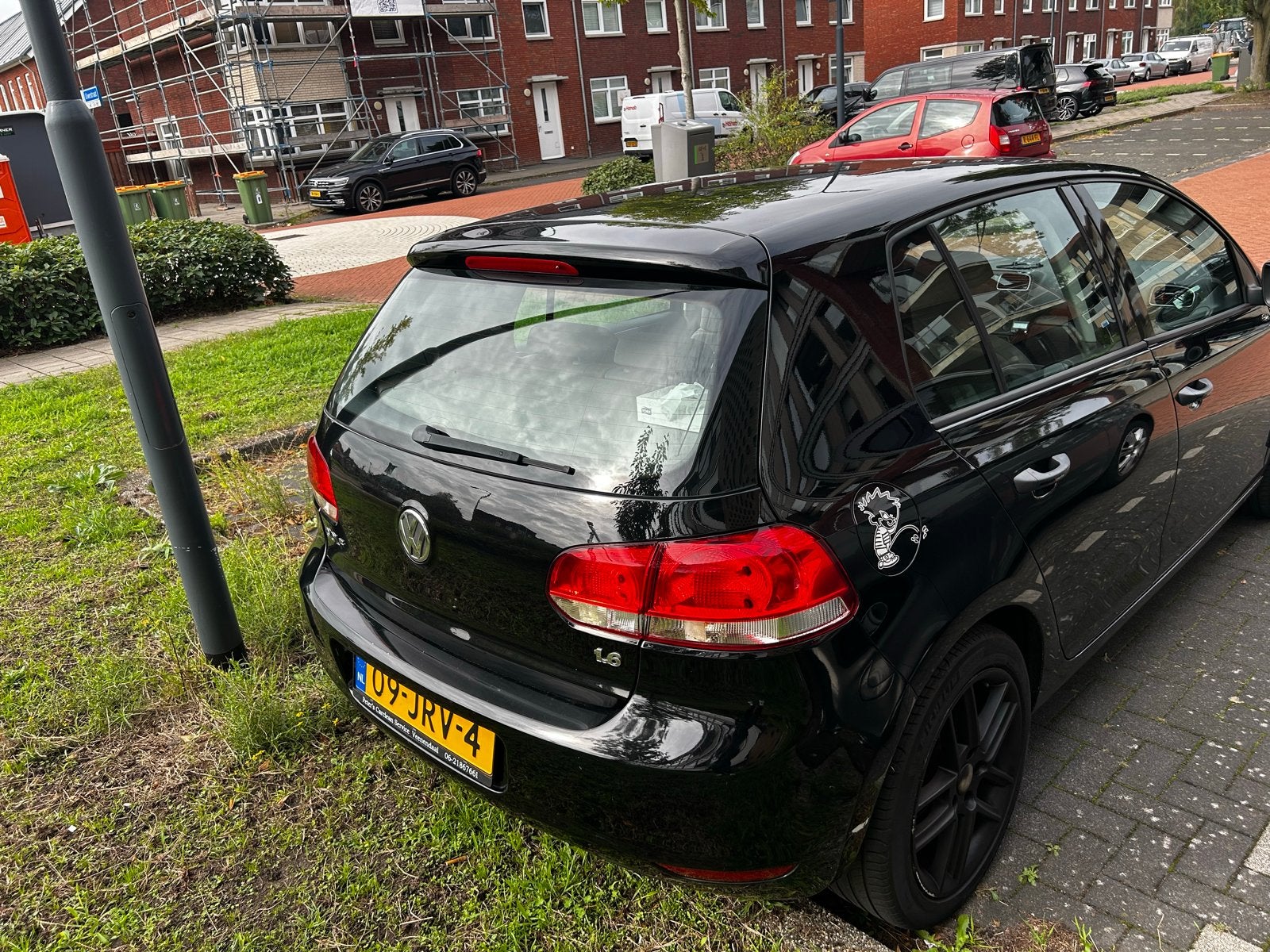 Volkswagen Golf 1.6 75KW 2009 Zwart, Auto's, Voorwielaandrijving, 4 cilinders, 610 kg, Zwart