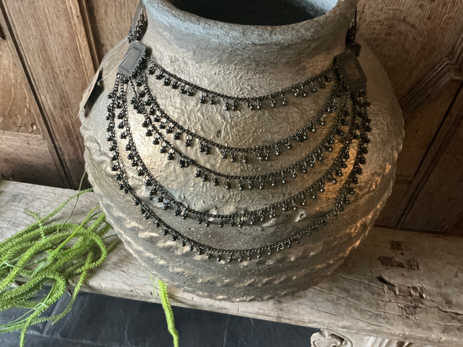 NIEUW kruik vaas ketting Silas, Ophalen of Verzenden, Nieuw