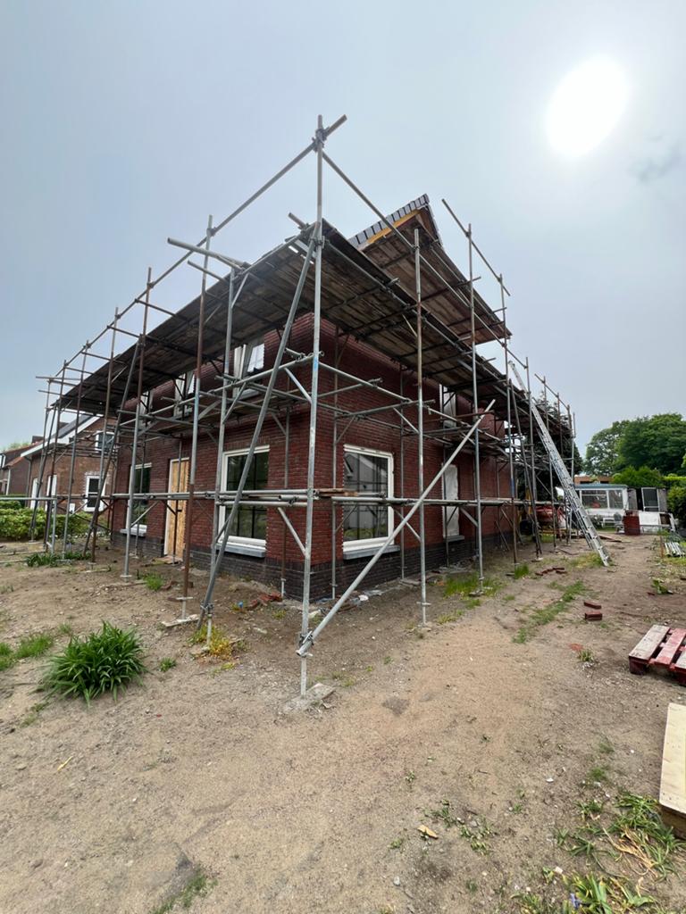 H-jukken Steiger voor woningbouw of renovatie, Ophalen, Gebruikt, Gevelsteiger, 5 meter of hoger