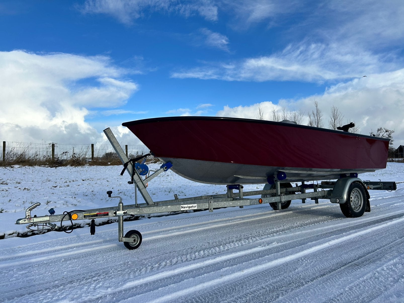 Aluminium visboot, Ophalen, Zo goed als nieuw, Overige typen