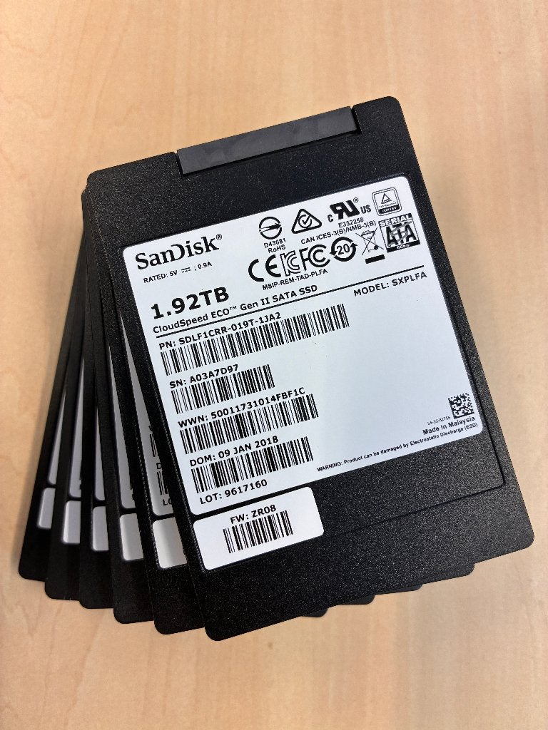 Sandisk CloudSpeed Eco Gen. II 1,92TB SSD, Computers en Software, Harde schijven, Zo goed als nieuw, 1.92TB, Laptop, SSD