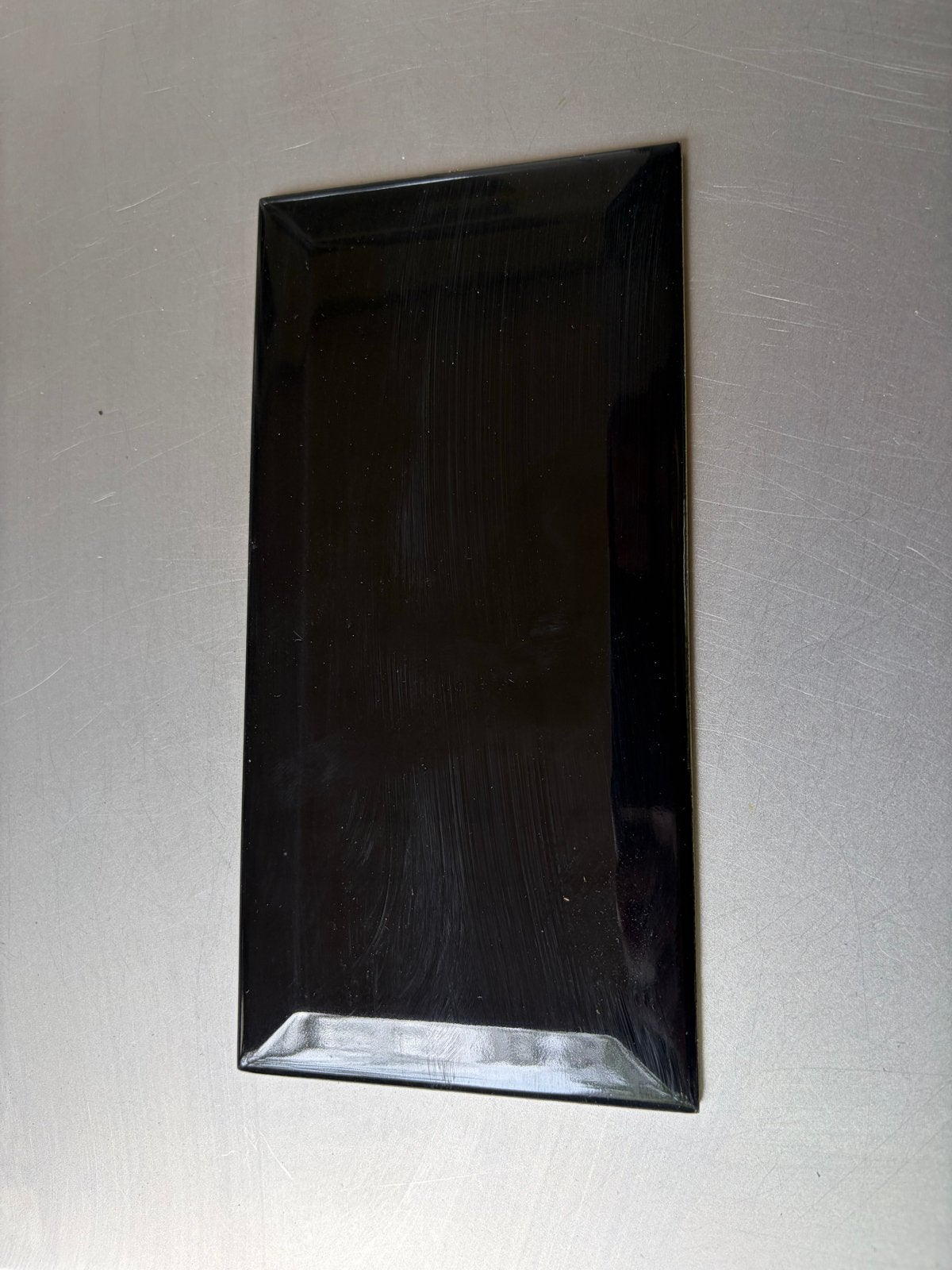 Zwarte keramische wandtegels 198x98 mm, 1 m, Ophalen, Nieuw, Minder dan 20 cm, 20 tot 40 cm