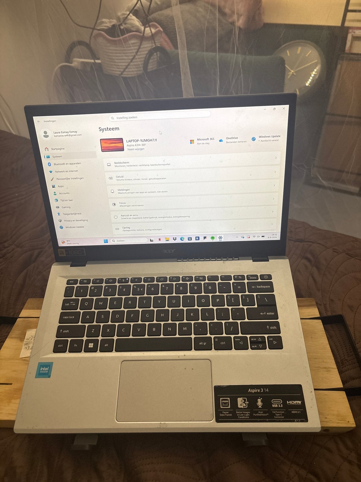 Acer Aspire 3 14 inch - 4GB RAM, 128GB opslag, Windows 11, Ophalen of Verzenden, Gebruikt, 14 inch, 4 GB