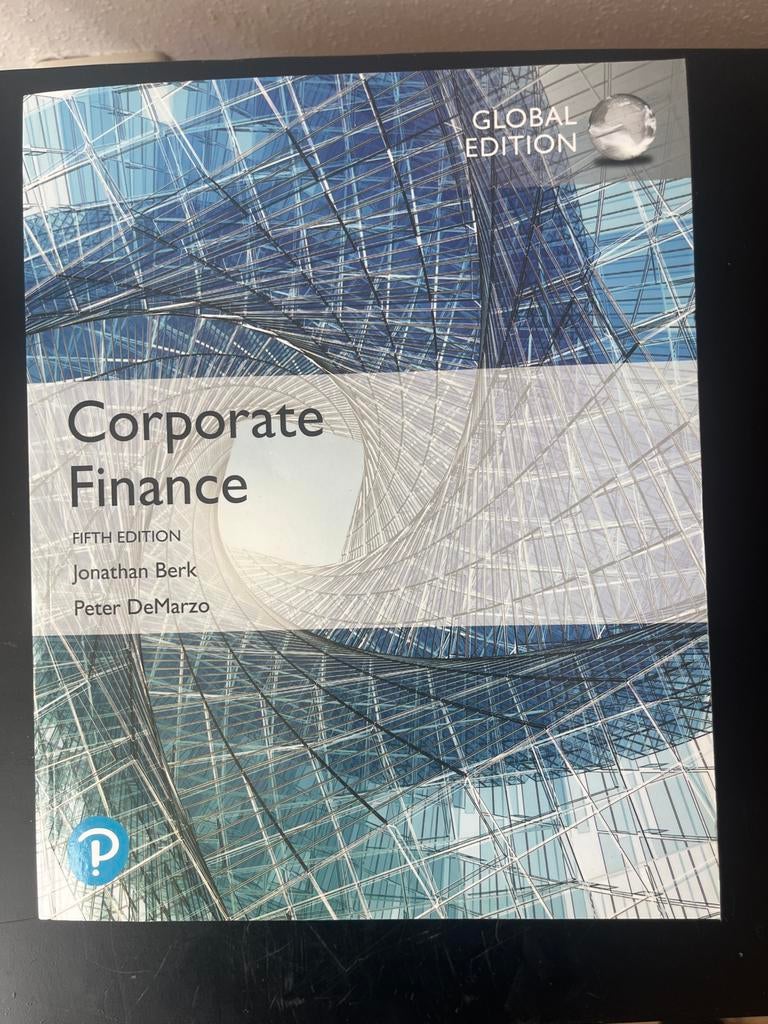 Corporate Finance - Global Edition, Boeken, Ophalen, Gamma, Gelezen, WO