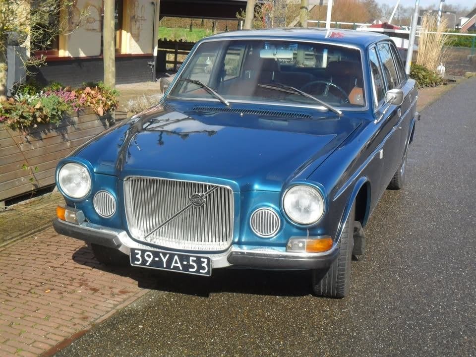 Mooie harde Volvo 164, Auto's, Volvo, Voorwielaandrijving, Blauw, Leder, Bruin