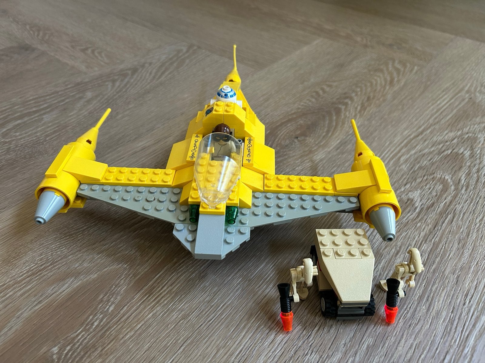Lego Star Wars set 7141 Naboo Fighter COMPLEET, Gebruikt, Star Wars, Lego, Ophalen of Verzenden