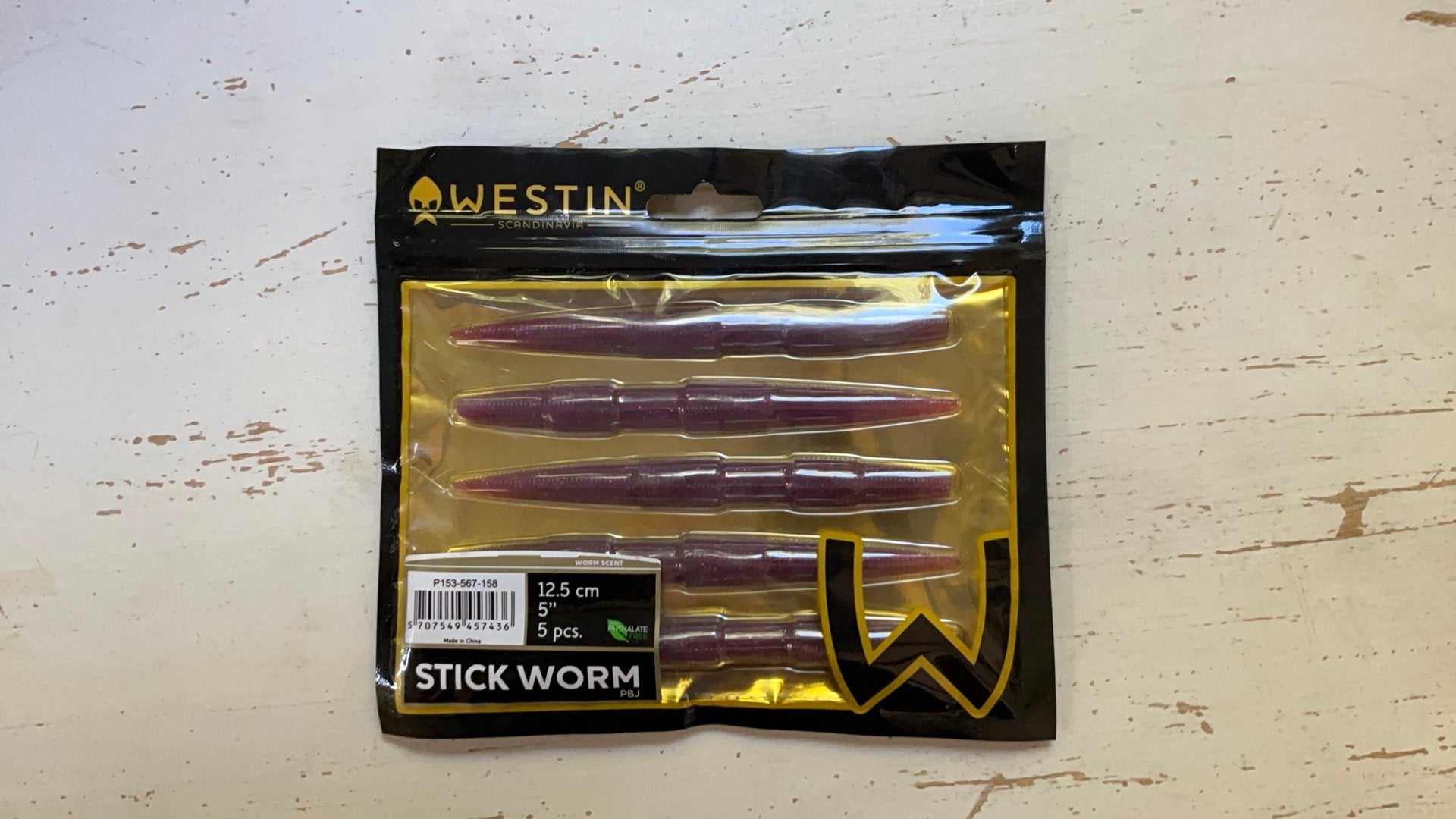 Westin Stick Worm - 12.5 cm, 5 stuks ABSOLUUT TOPMERK, Ophalen of Verzenden, Nieuw, Overige typen