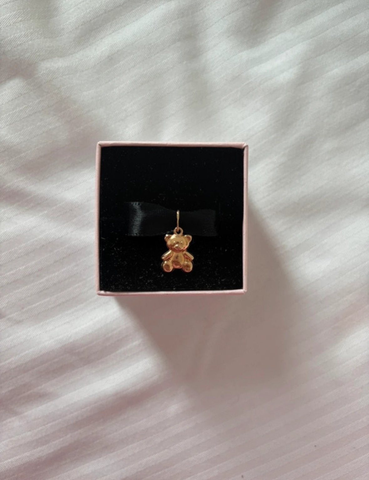 Gouden teddybeer bedel, Overige merken, Ophalen of Verzenden, Zo goed als nieuw, 1 bedel