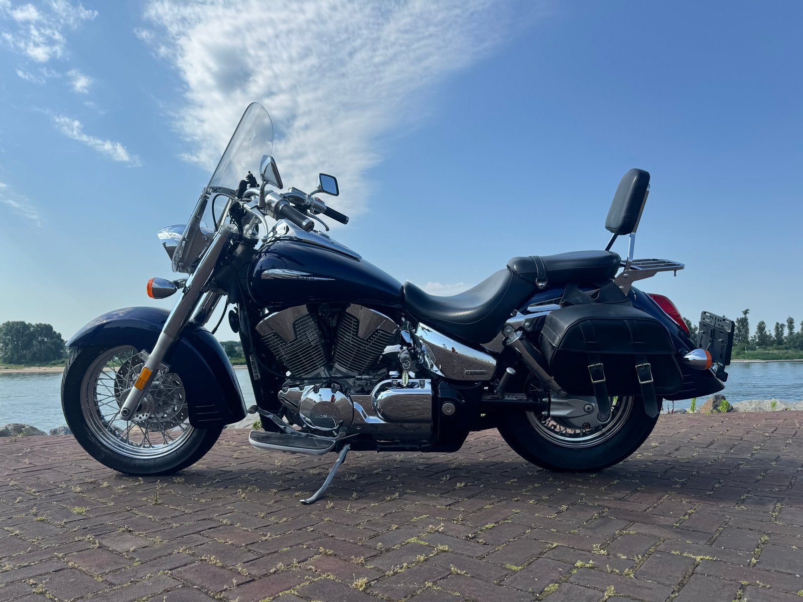 Honda VTX 1300 S Cruiser - Donkerblauw, Zeer Nette Staat, Motoren, Cardan-aandrijving, Chopper, Gebruikt, Particulier