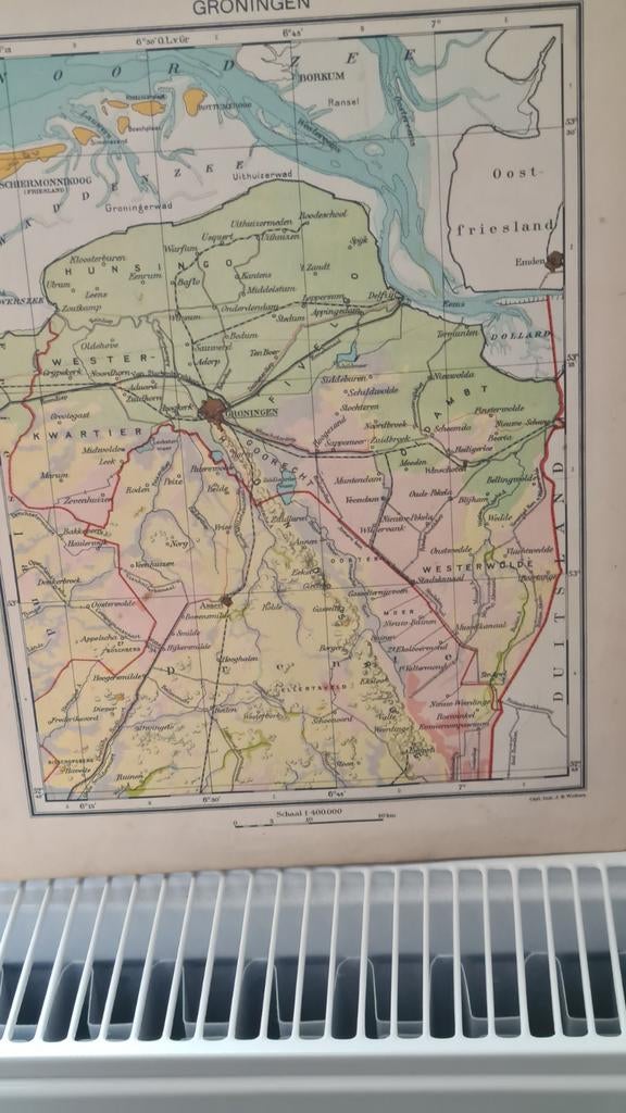 1952.Kleine Schoolatlas der Gehele Aarde - P.R. Bos, Gelezen, Bosatlas, P.R. Bos, C.L. van Balen, P. Eibergen, Ophalen of Verzenden