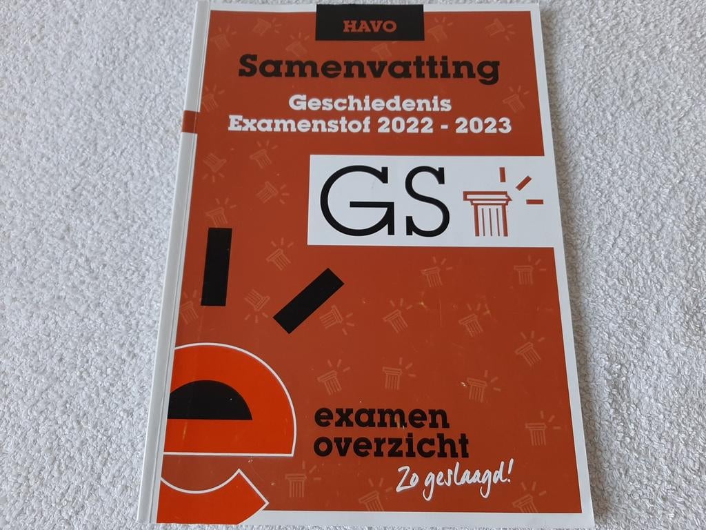 ExamenOverzicht - Samenvatting Examenstof Geschiedenis HAVO, Geschiedenis, Ophalen of Verzenden, ExamenOverzicht, HAVO