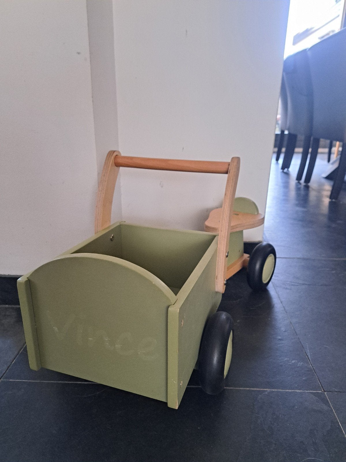 loop bakfiets groen, Ophalen, Zo goed als nieuw, Loopfiets