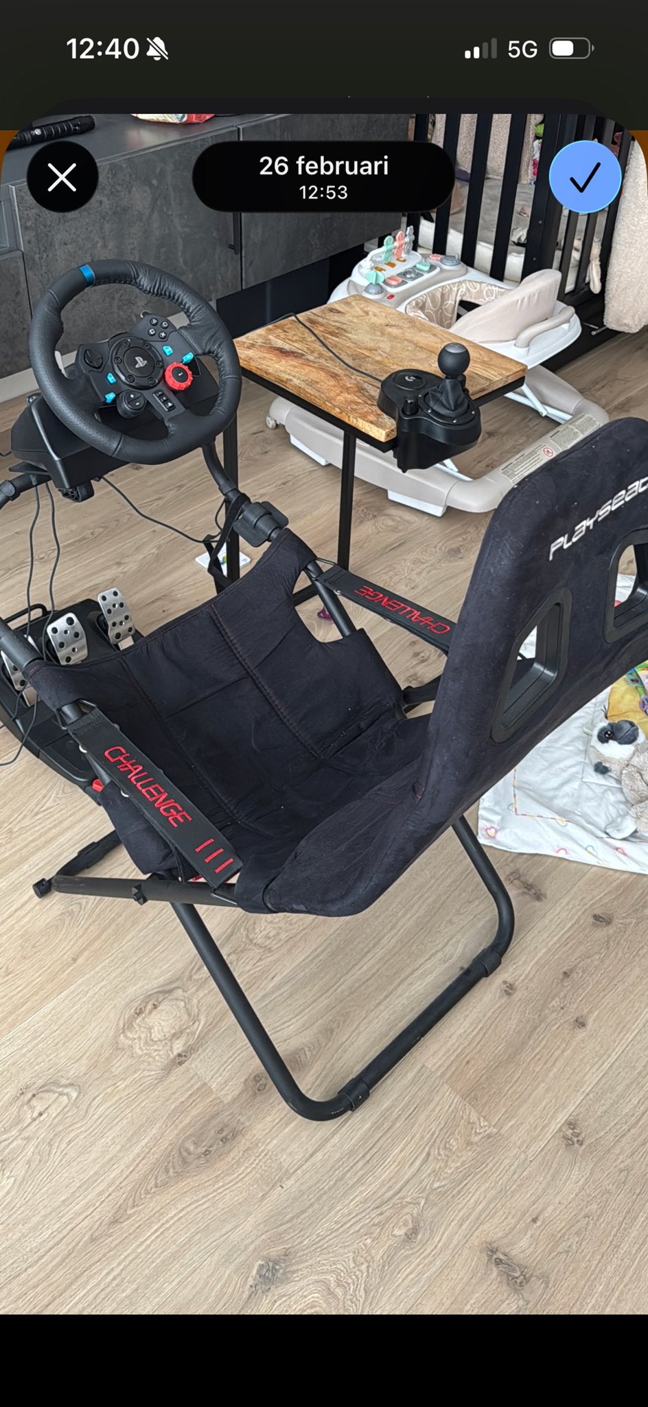Playseat Challenge met Logitech G29 racestuur en shifter, Ophalen, Overige merken, Zo goed als nieuw