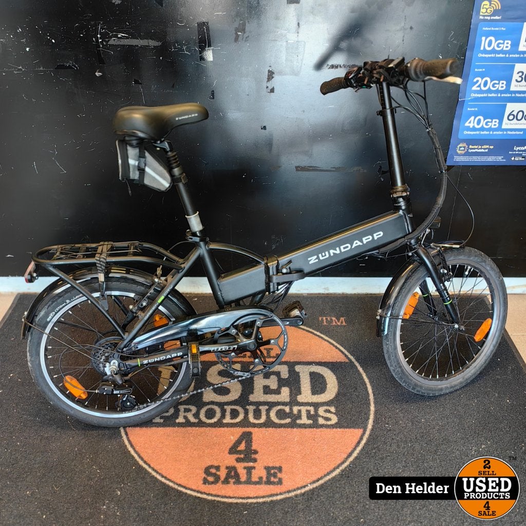 ZÜNDAPP Elektrische Vouwfiets 20 inch - In Nette Staat, Flex Ltd., Zo goed als nieuw, https://flex.com/contact-us, Nobelstraat 10, 5807 GA Oostrum LB, Limburg, Nederland