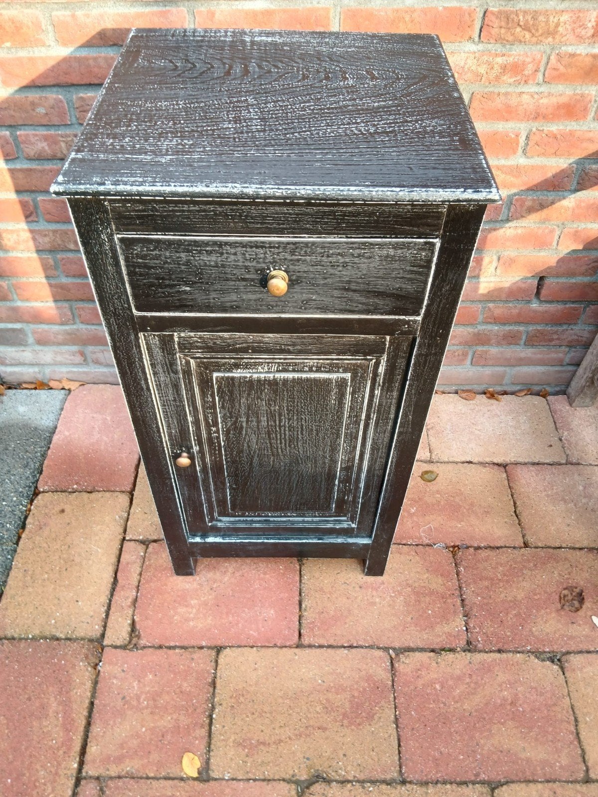 Klassiek/vintage nachtkastje, Huis en Inrichting, Ophalen, Gebruikt, Minder dan 45 cm, 70 cm of meer