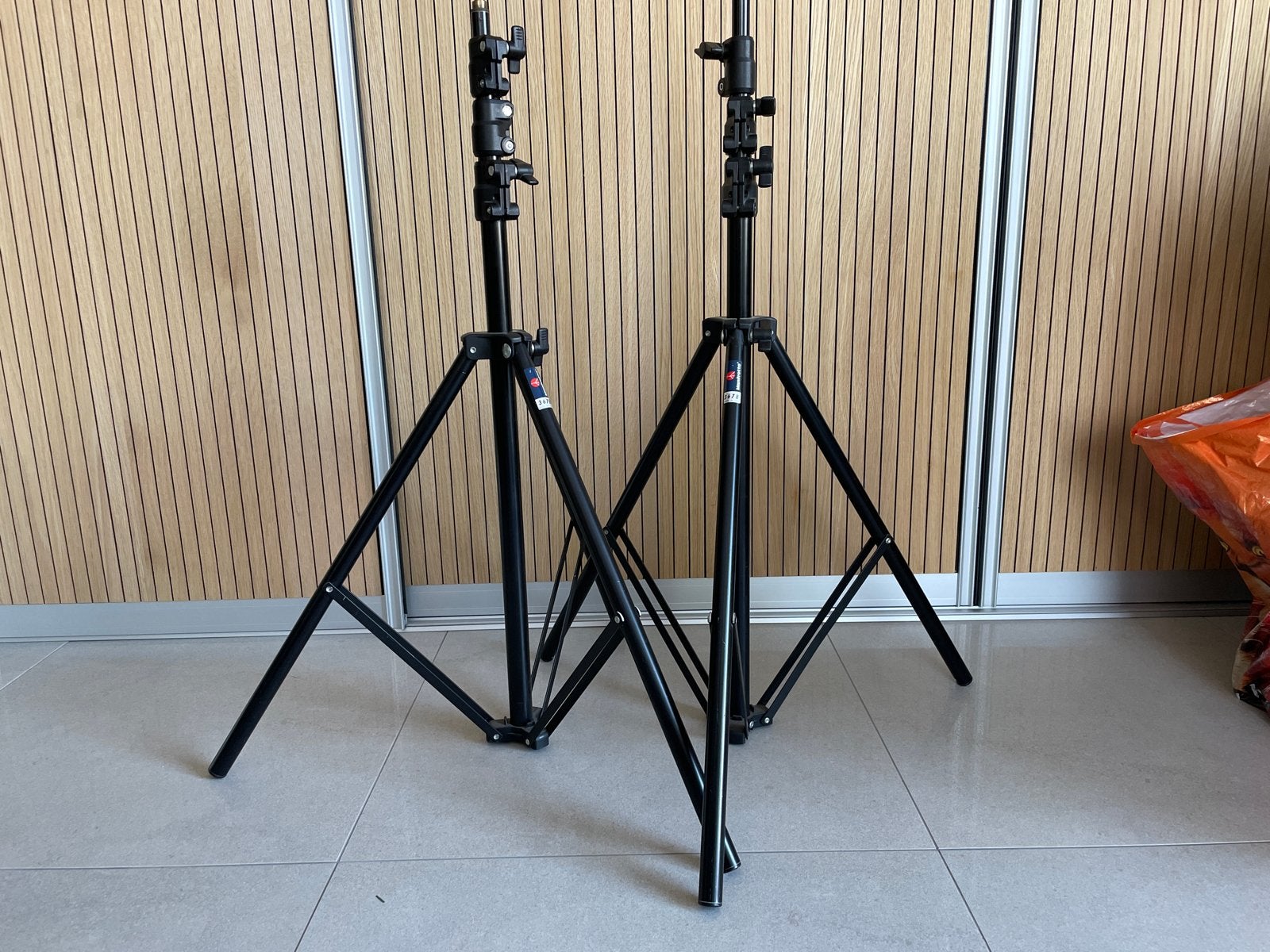 2 Manfrotto 367B statieven, Gebruikt, Middenzuil, 175 cm of meer, Manfrotto