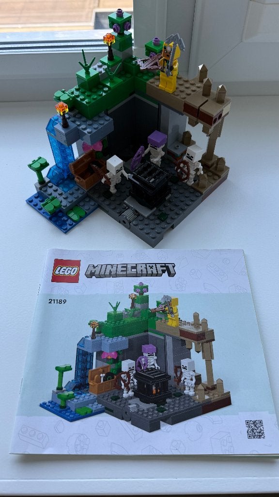 LEGO Minecraft De skeletkerker - 21189, Minecraft, Lego, Ophalen of Verzenden, Zo goed als nieuw