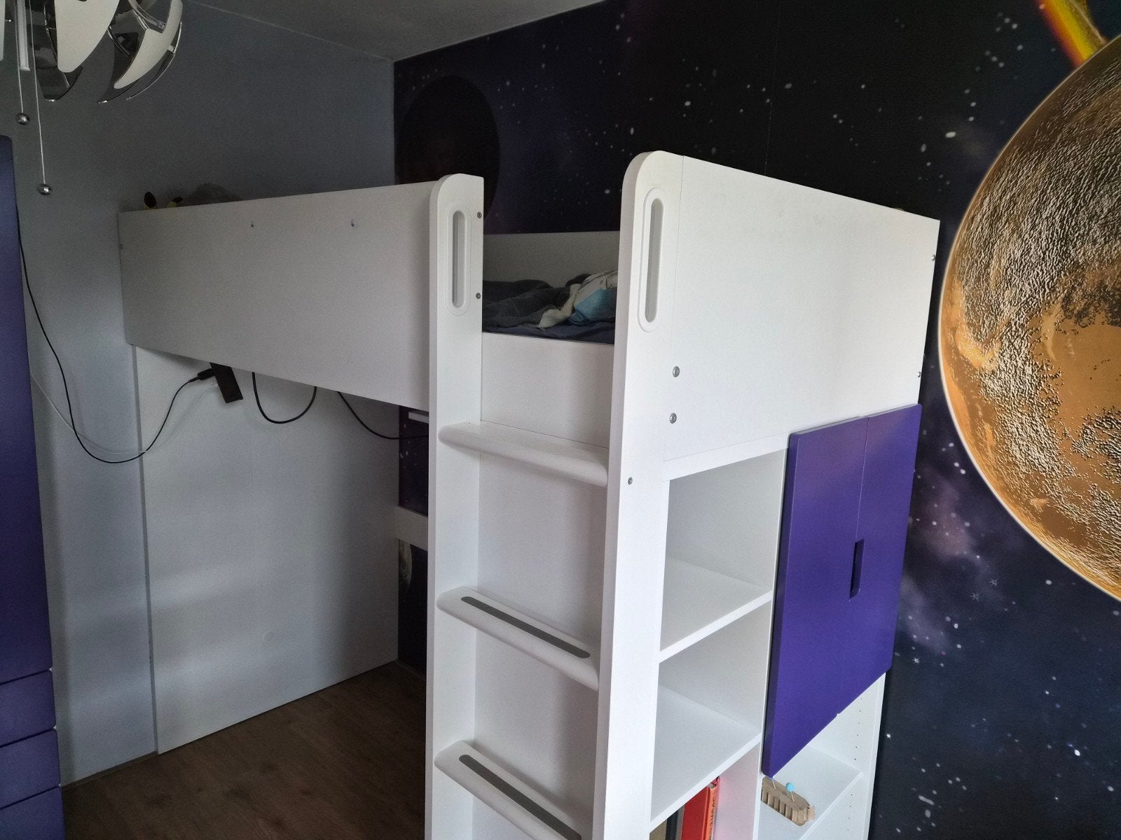 Ikea Småstad hoogslaper met opbergruimte, Ophalen, Gebruikt, Eenpersoons, 200 cm